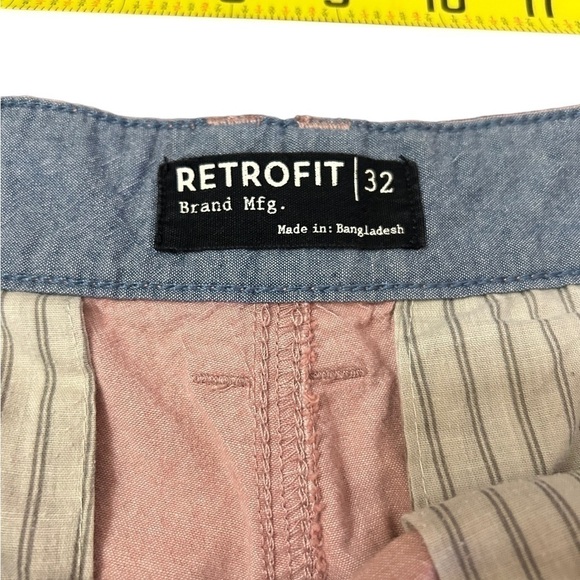 RetroFit Pink Anchor Flat Front Shorts  • Used • Size: 32 - Picture 6 of 7